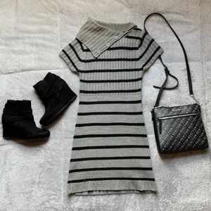 Grey Casual Winter Dress